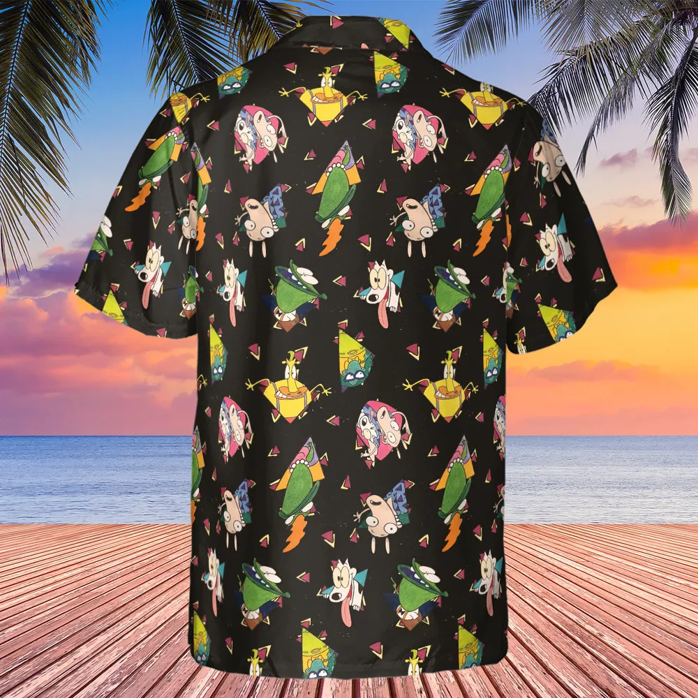 Rocko's Modern Life Pattern Hawaiian Shirt - 3