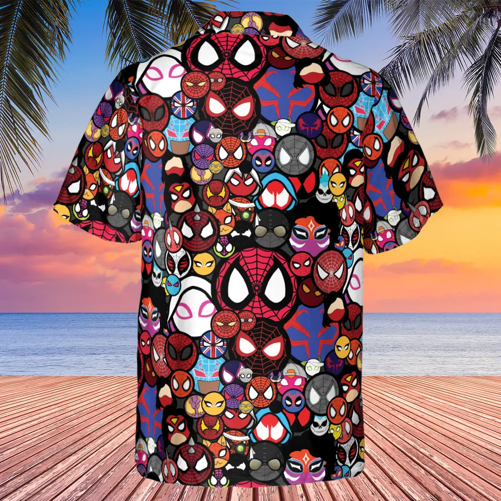 Spide-Mania Spider-Verse Hawaiian Shirt - 3