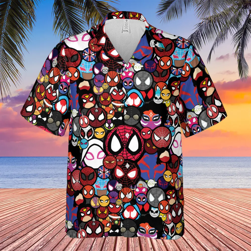 Spide-Mania Spider-Verse Hawaiian Shirt - 4