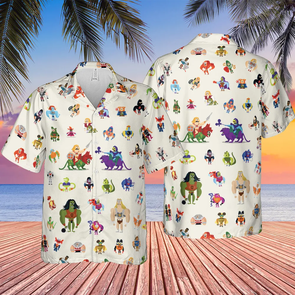 He-Man & Masters Of The Universe Characters Pattern Hawaiian Shirt - 2