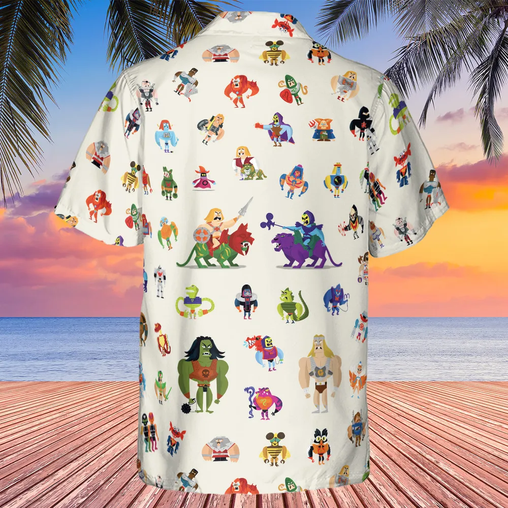 He-Man & Masters Of The Universe Characters Pattern Hawaiian Shirt - 3