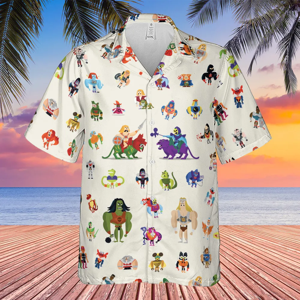 He-Man & Masters Of The Universe Characters Pattern Hawaiian Shirt - 4