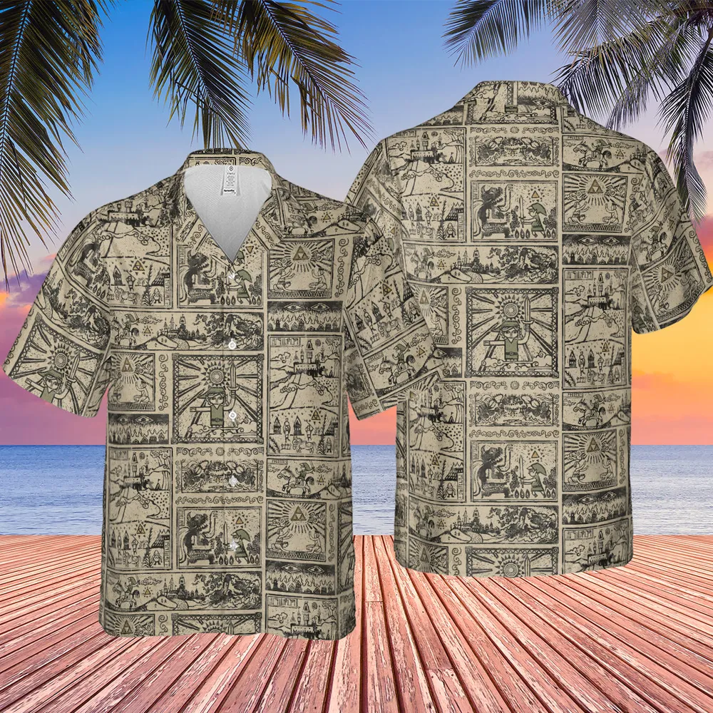 Zelda Story Of The Hero Time Legend Hawaiian Shirt - 2