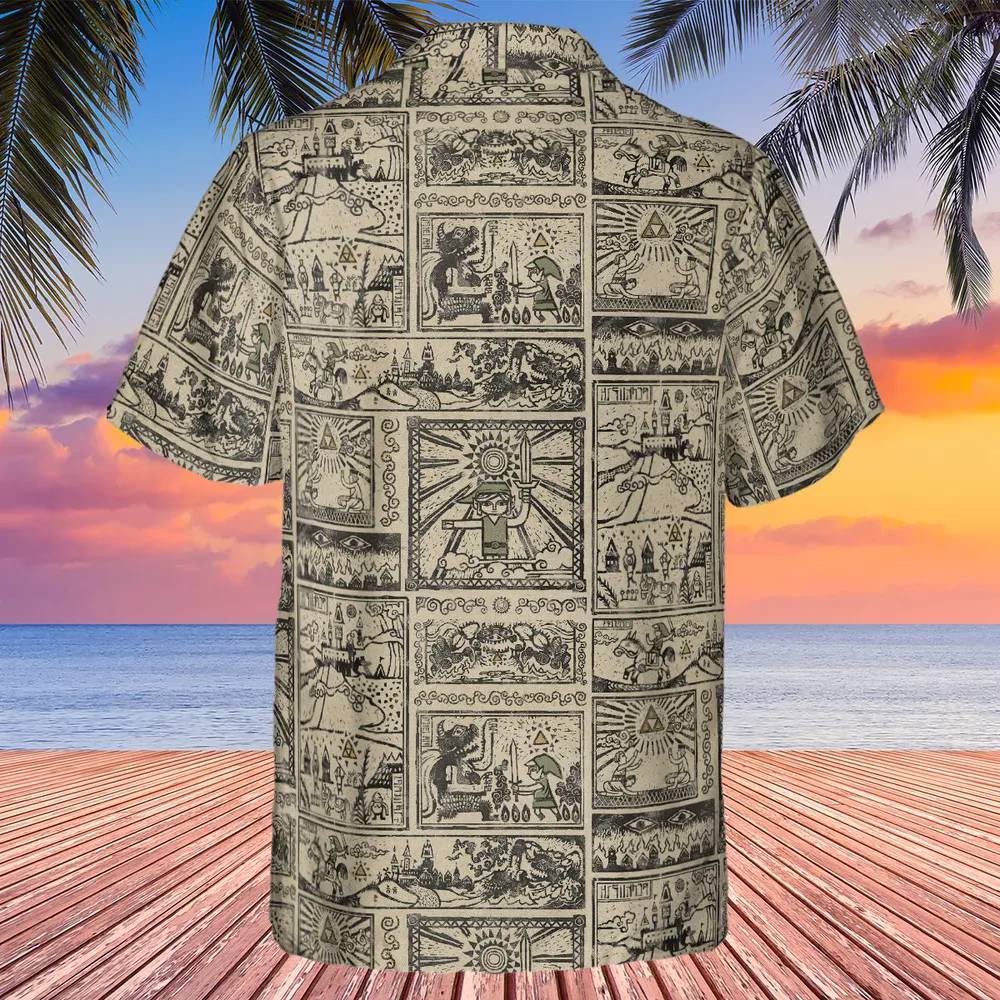 Zelda Story Of The Hero Time Legend Hawaiian Shirt - 3