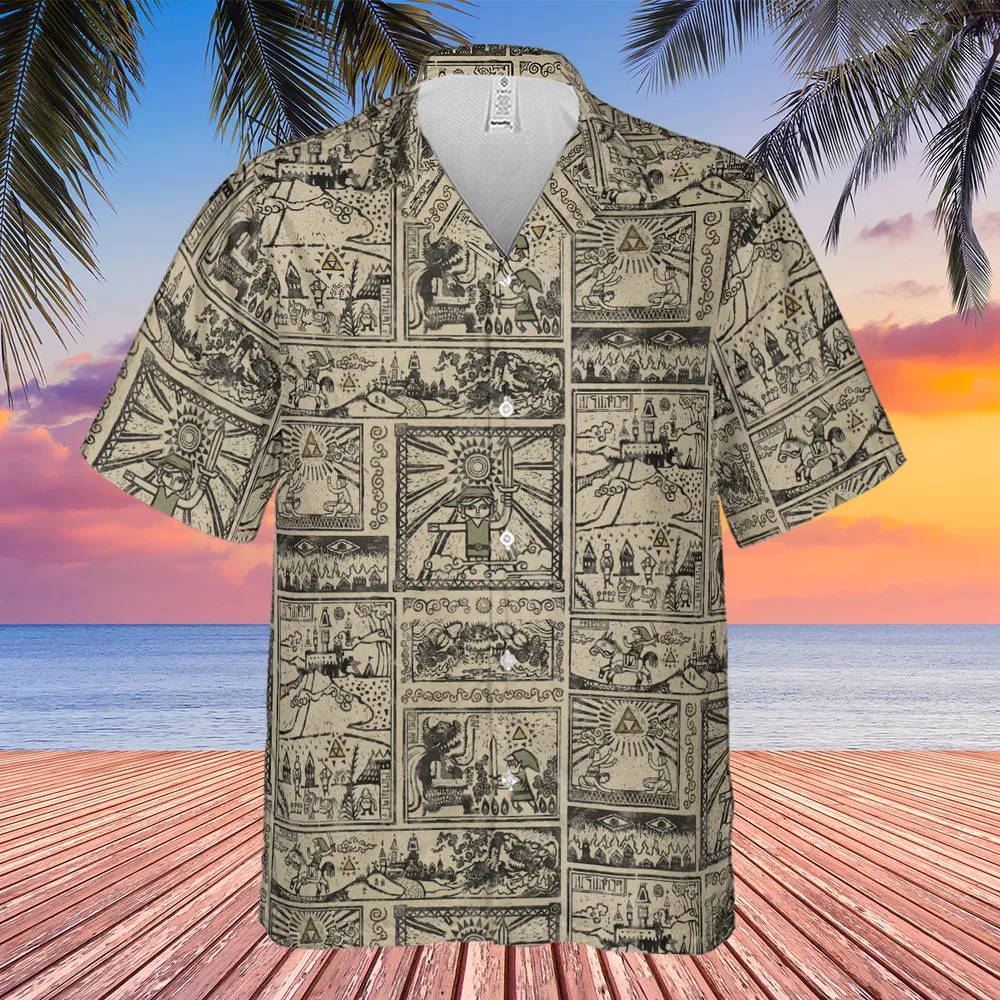 Zelda Story Of The Hero Time Legend Hawaiian Shirt - 4