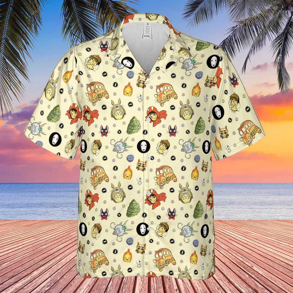 Ghiblipalooza Ghibli Themed Hawaiian Shirt - 4