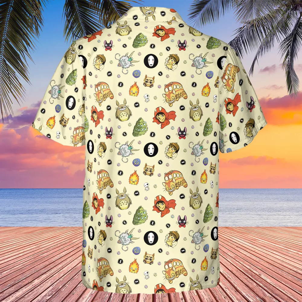Ghiblipalooza Ghibli Themed Hawaiian Shirt - 3