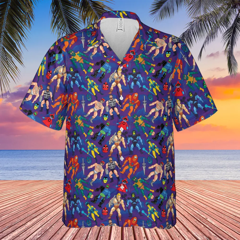 MOTU Figures Hawaiian Shirt - 4