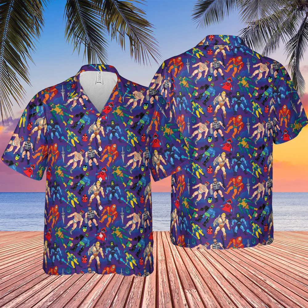 MOTU Figures Hawaiian Shirt - 2