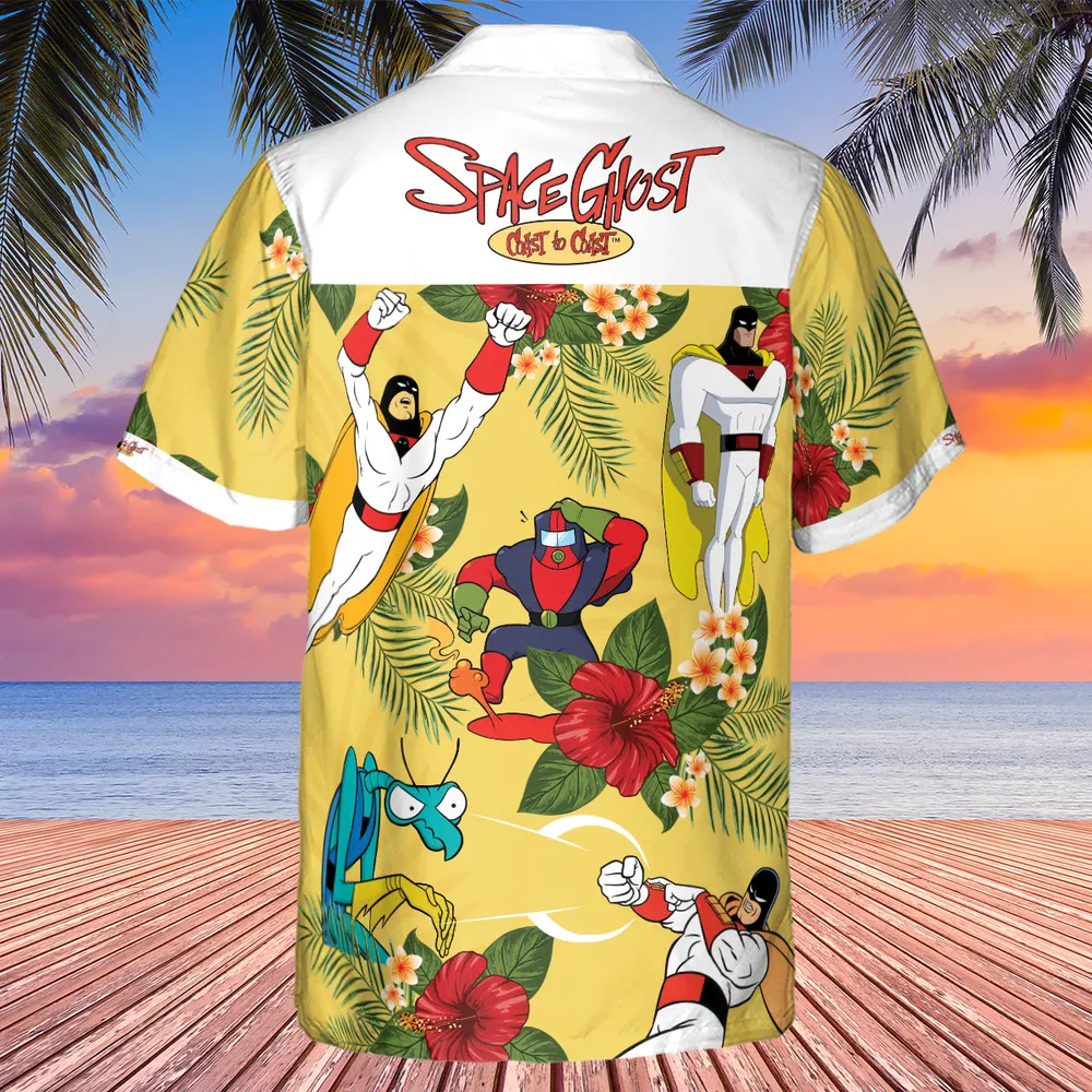 Space Ghost Coast to Coast Characters Hawaiian Shirt - 4