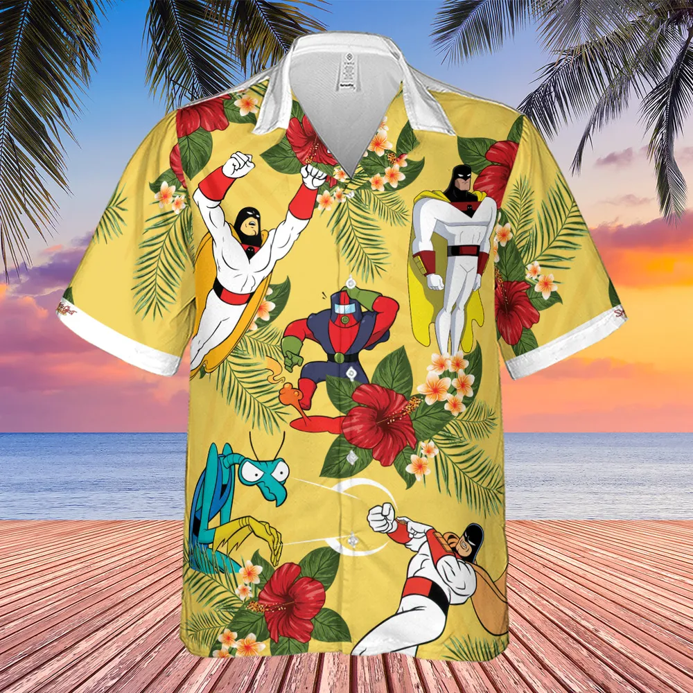 Space Ghost Coast to Coast Characters Hawaiian Shirt - 5