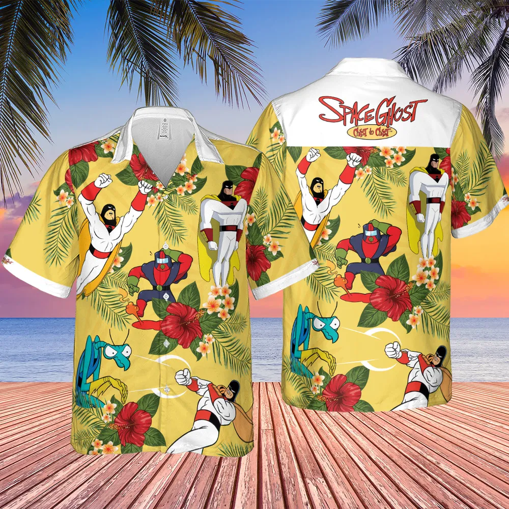 Space Ghost Coast to Coast Characters Hawaiian Shirt - 3
