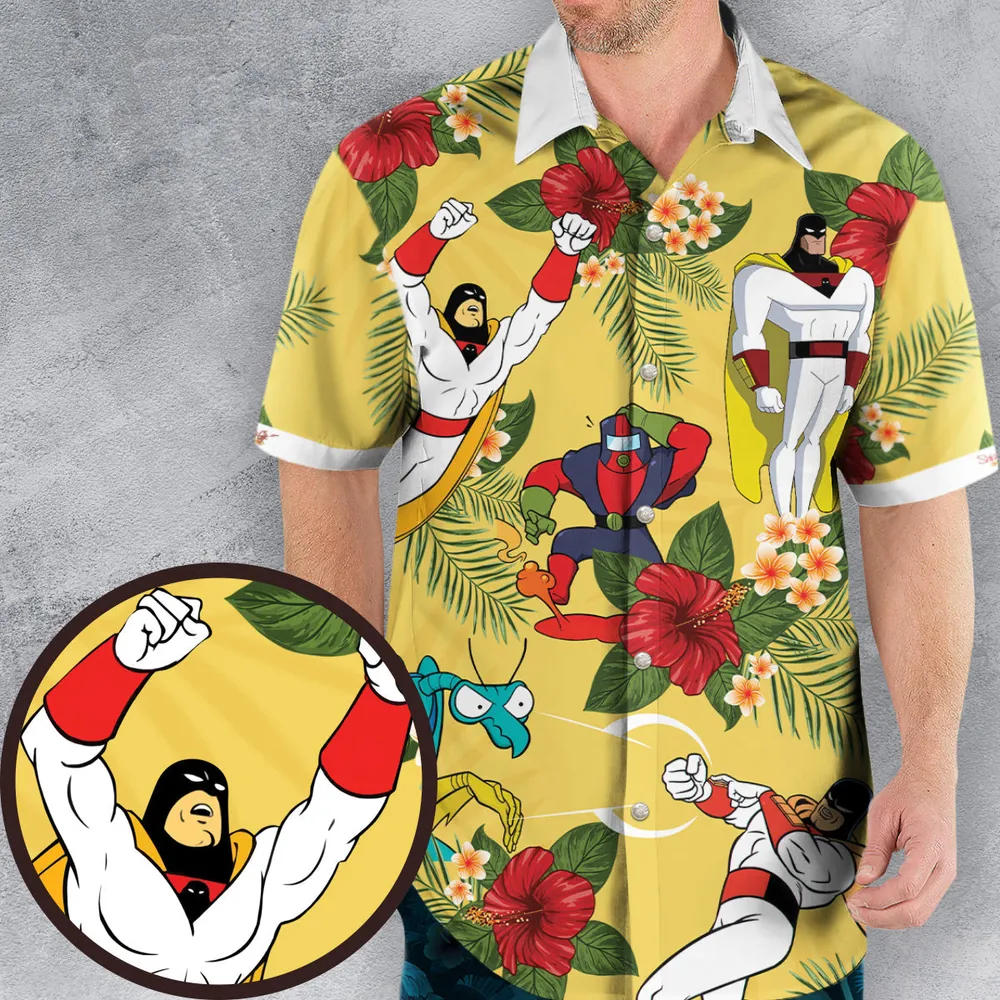 Space Ghost Coast to Coast Characters Hawaiian Shirt - 2