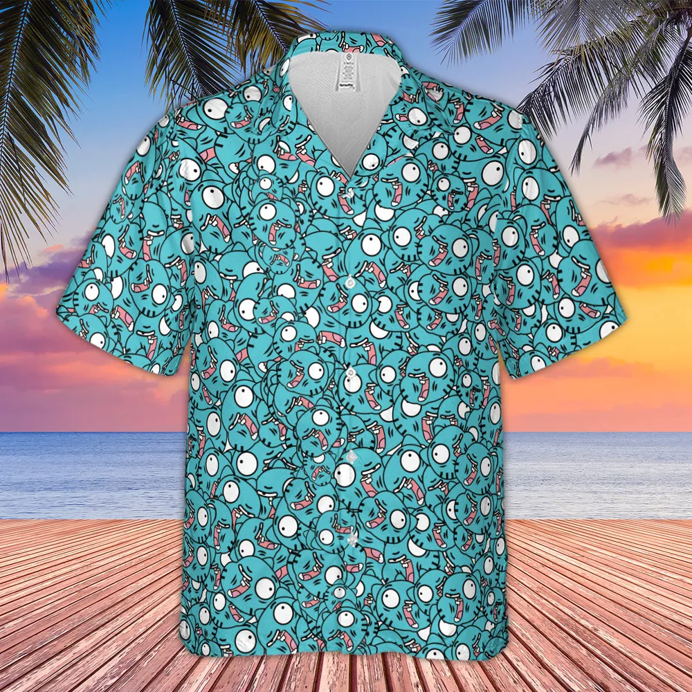 Gumball Watterson Pattern Hawaiian Shirt - 4