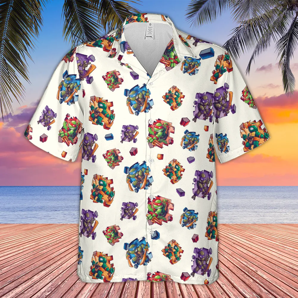 TMNT Break The Wall Hawaiian Shirt - 4