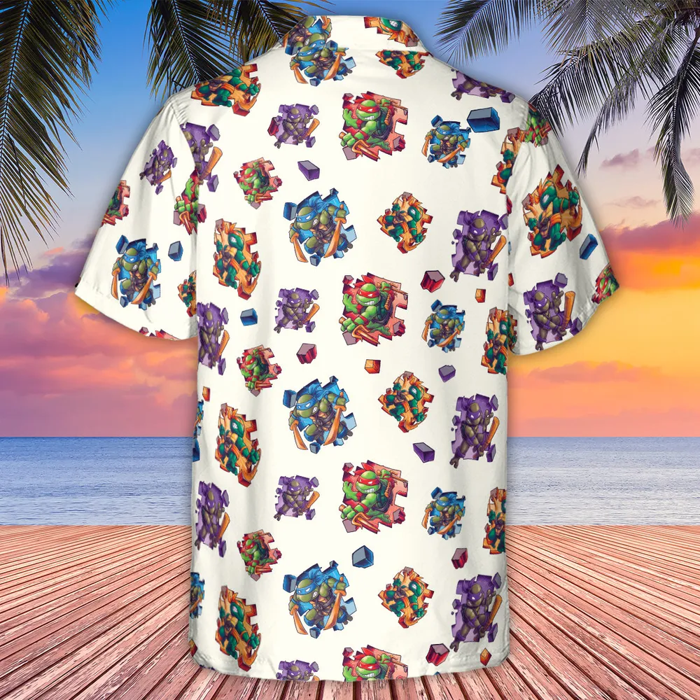 TMNT Break The Wall Hawaiian Shirt - 3