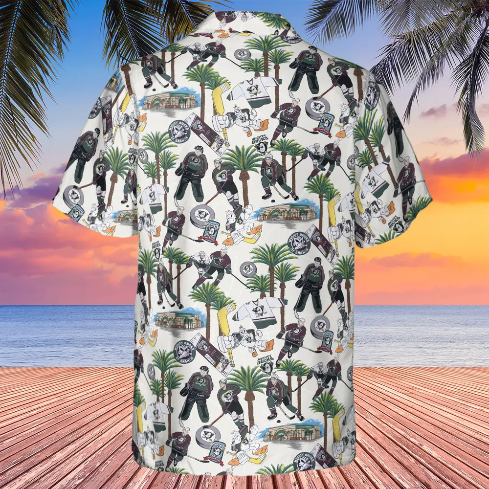 Hockey Mighty Ducks Players Hawaiian Shirt - 3