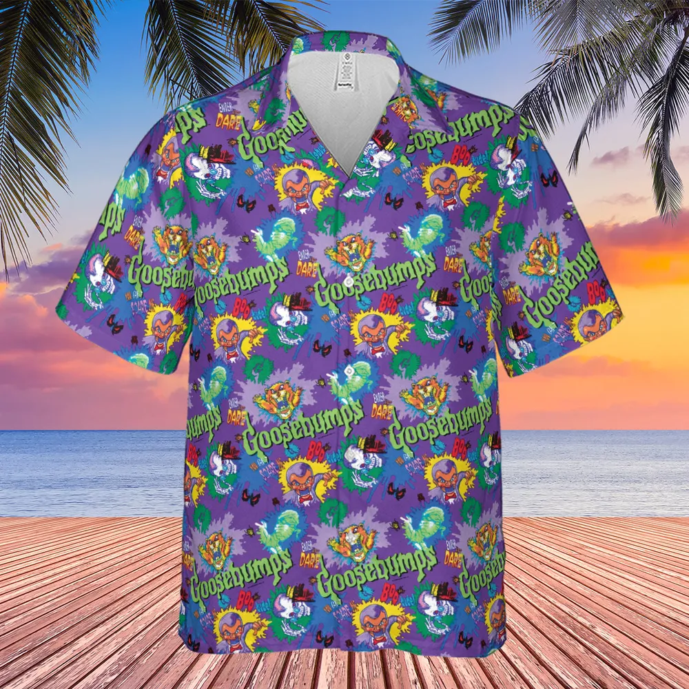 You Can't Scare Me Goosebumps Hawaiian Shirt - 4