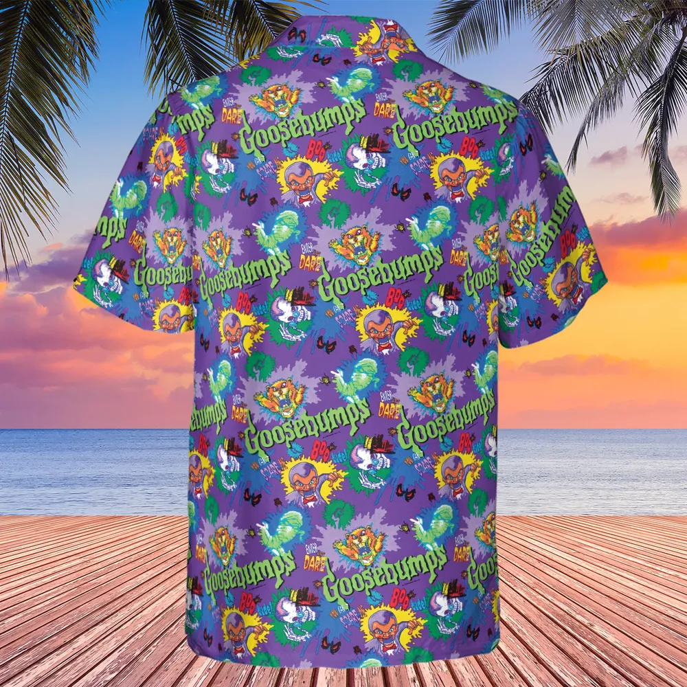 You Can't Scare Me Goosebumps Hawaiian Shirt - 3