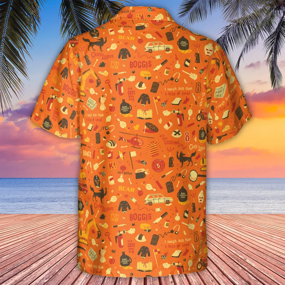 Fantastic Mr. Fox Pattern Hawaiian Shirt - 3
