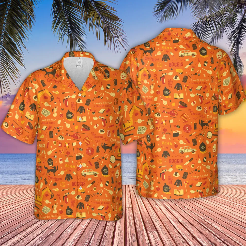 Fantastic Mr. Fox Pattern Hawaiian Shirt - 2