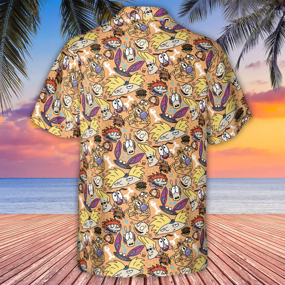 Nickelodeon 90s Mashup Hawaiian Shirt - 3