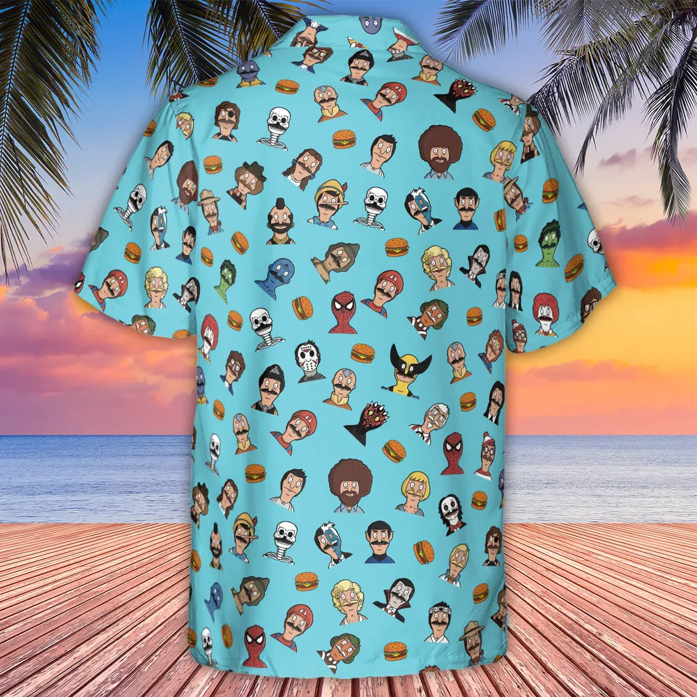 Many Faces of Bob's Burger Hawaiian Shirt - 3