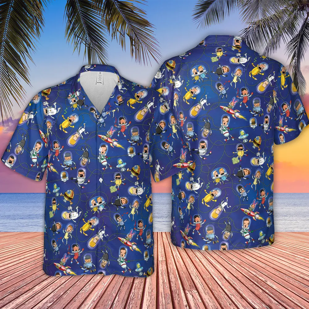 Outer Space Bob's Burgers Hawaiian Shirt - 2