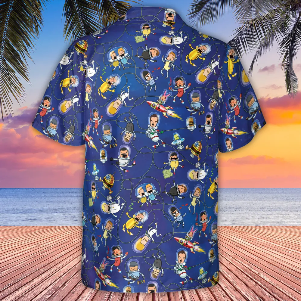 Outer Space Bob's Burgers Hawaiian Shirt - 3