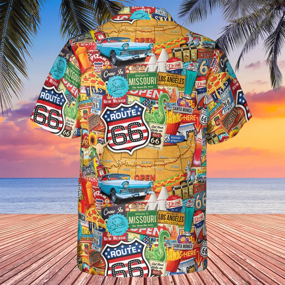 Main State of America Hawaiian Shirt - 3