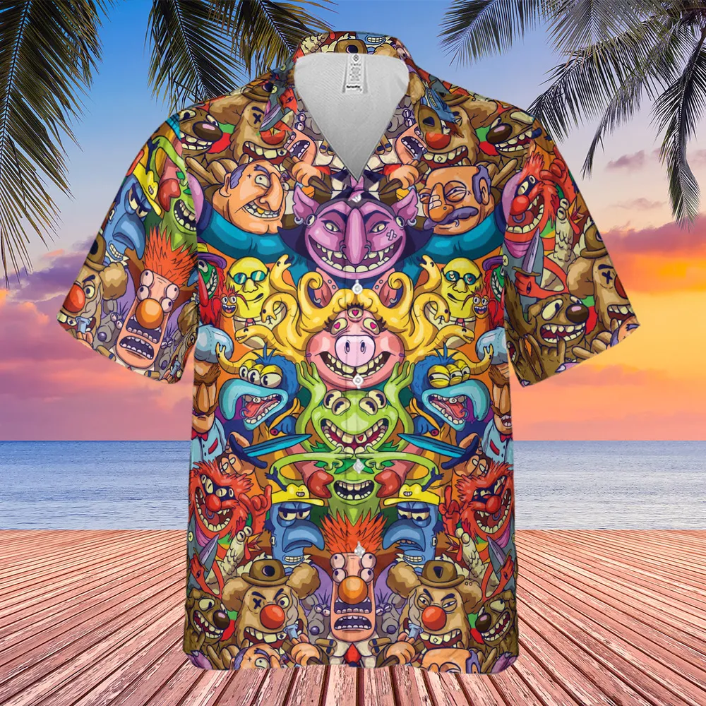 Monster Muppets The Muppets Characters Hawaiian Shirt - 4