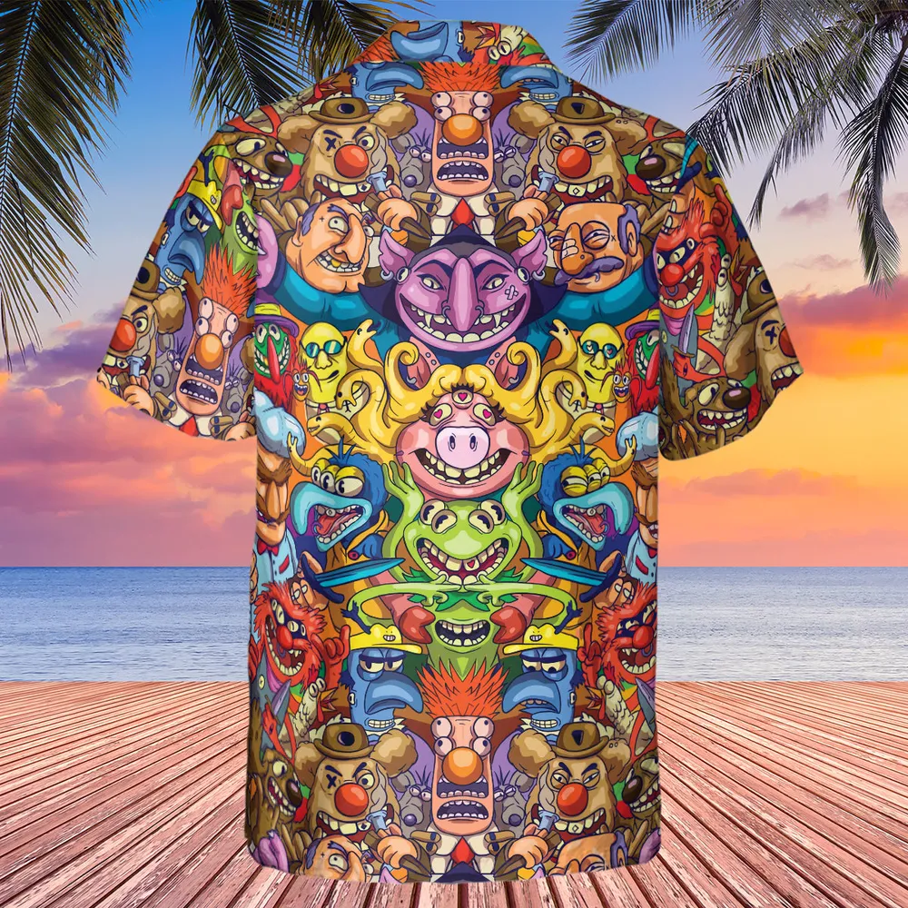 Monster Muppets The Muppets Characters Hawaiian Shirt - 3