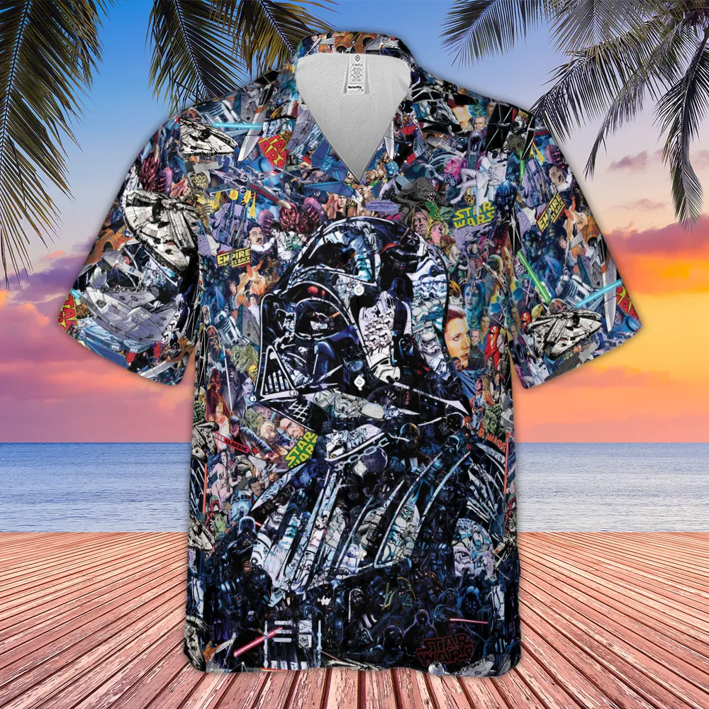 Star Wars Darth Vader All in One Hawaiian Shirt - 4
