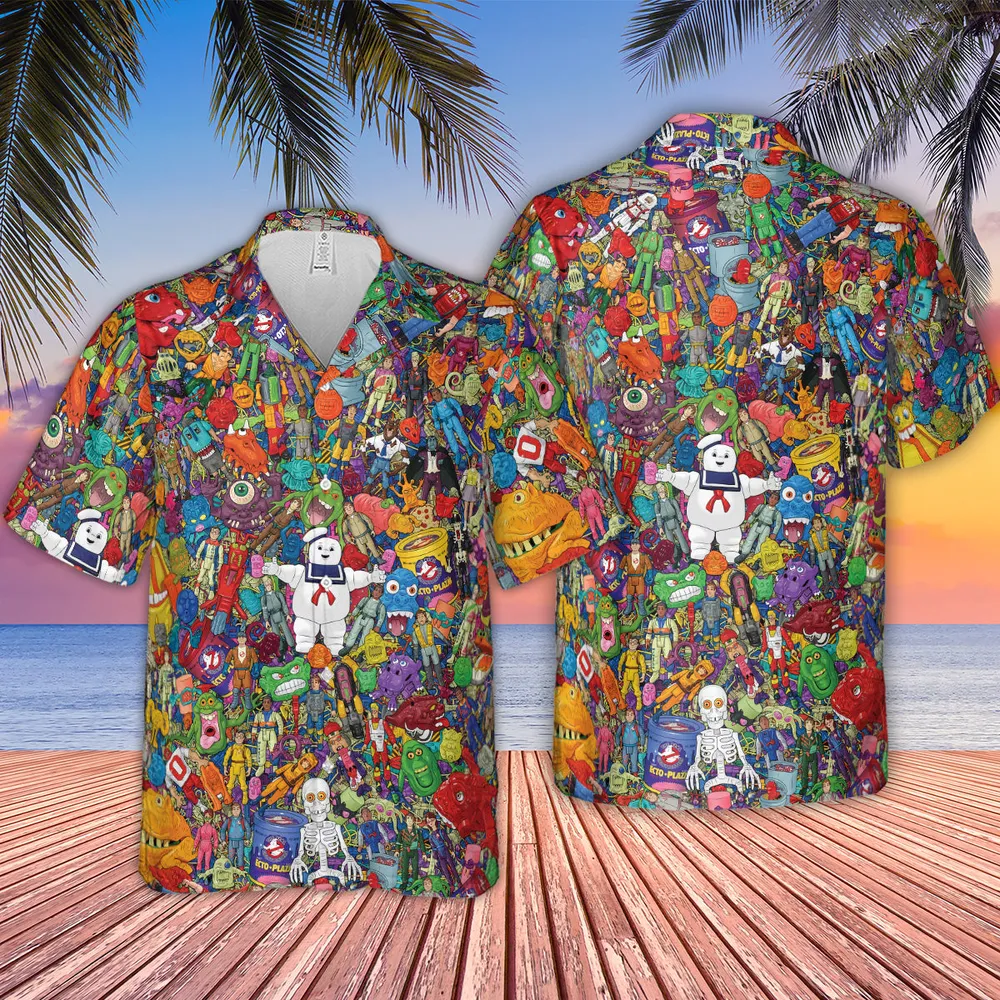 Ghostbusters Toybox Hawaiian Shirt - 2