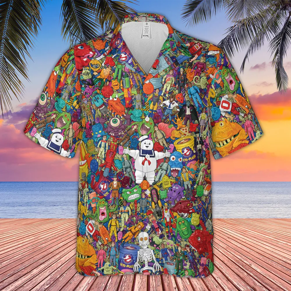Ghostbusters Toybox Hawaiian Shirt - 4