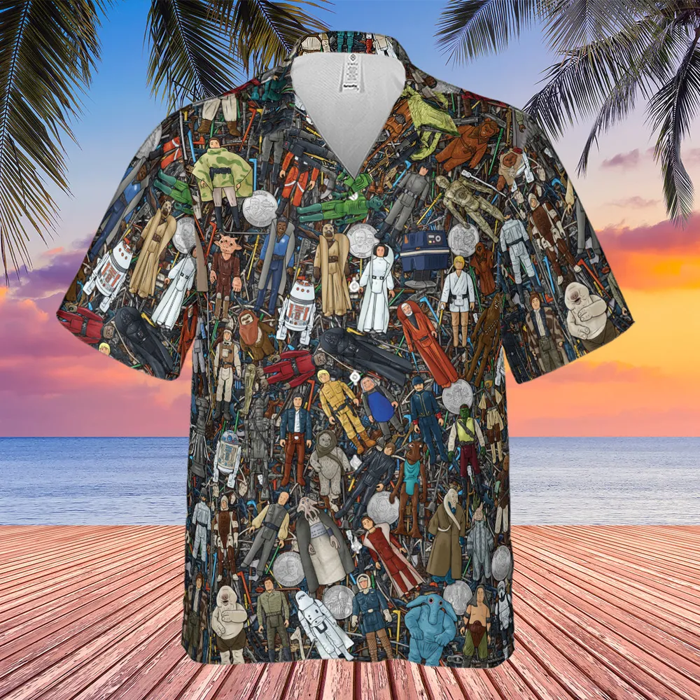 Star Wars Characters Figures Hawaiian Shirt - 4