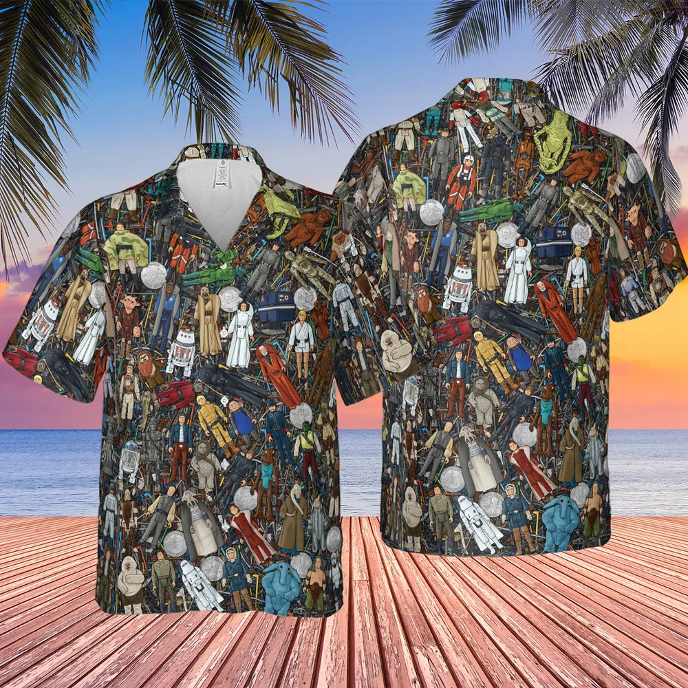 Star Wars Characters Figures Hawaiian Shirt - 2