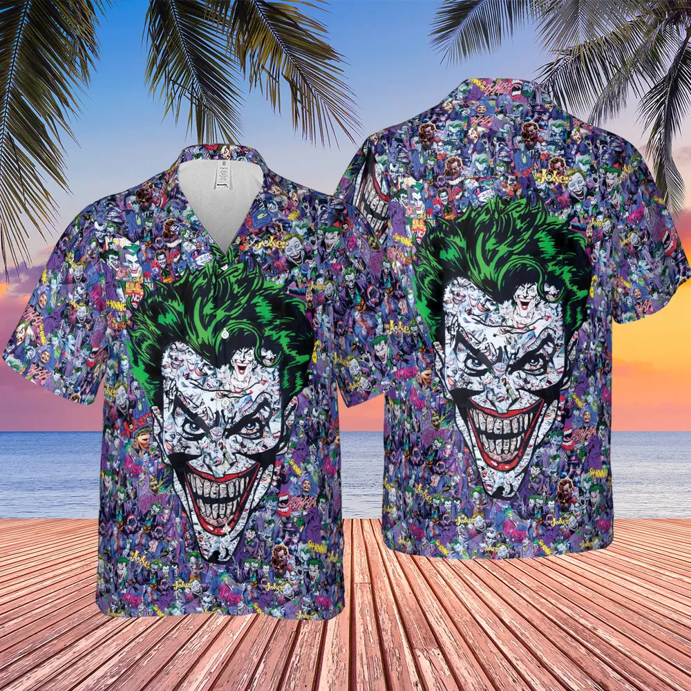 Joker The Most Favourite Characters Pattern Hawaiian Shirt - 2