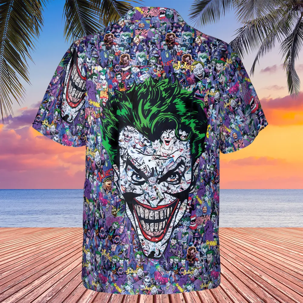 Joker The Most Favourite Characters Pattern Hawaiian Shirt - 3