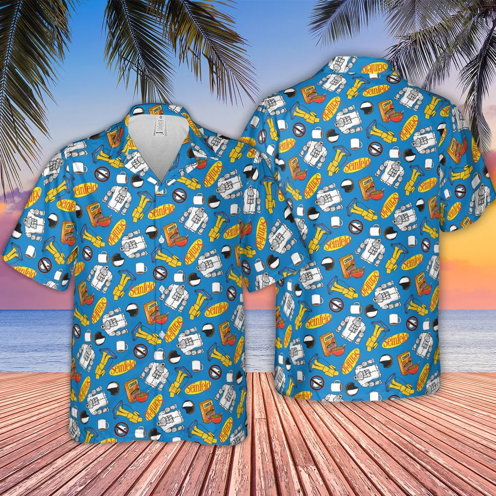 Jerry Seinfeld Comedian Pattern Hawaiian Shirt - 2