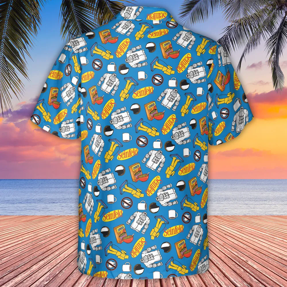 Jerry Seinfeld Comedian Pattern Hawaiian Shirt - 3