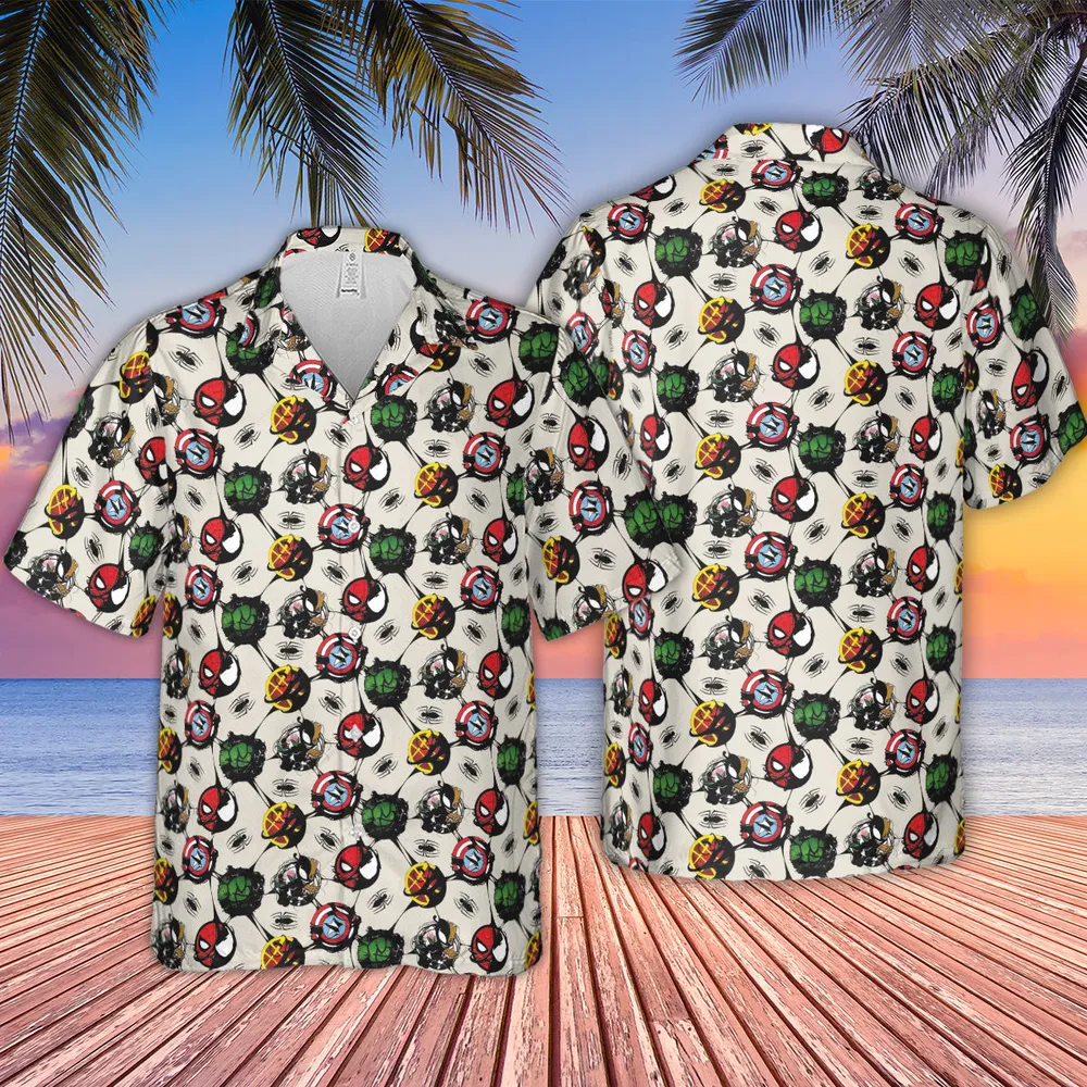 Spider Venom Pattern Hawaiian Shirt - 2