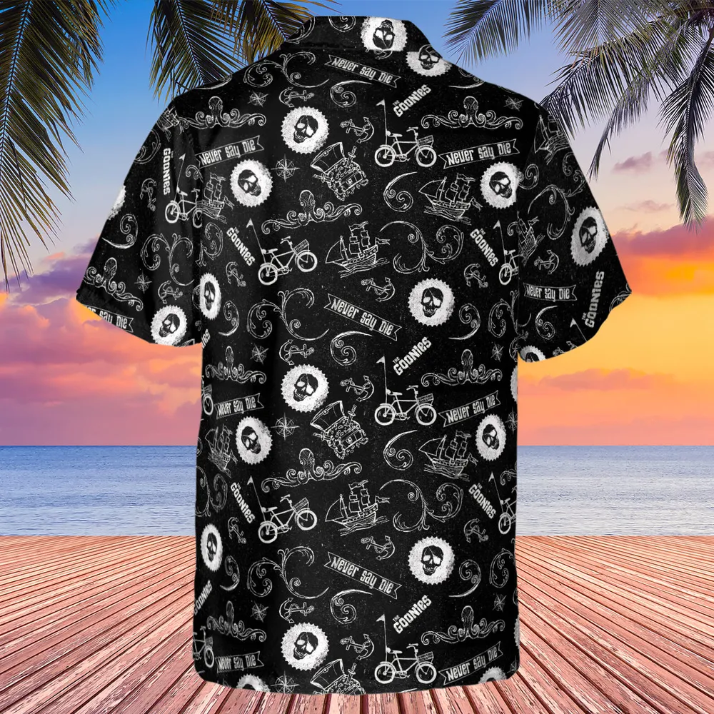 Never Say Die The Goonies Pattern Hawaiian Shirt - 3