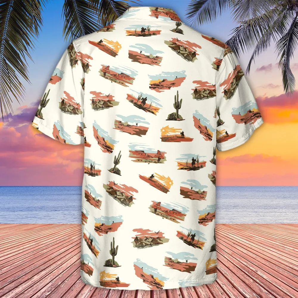 Wild West John Wayne Hawaiian Shirt - 2