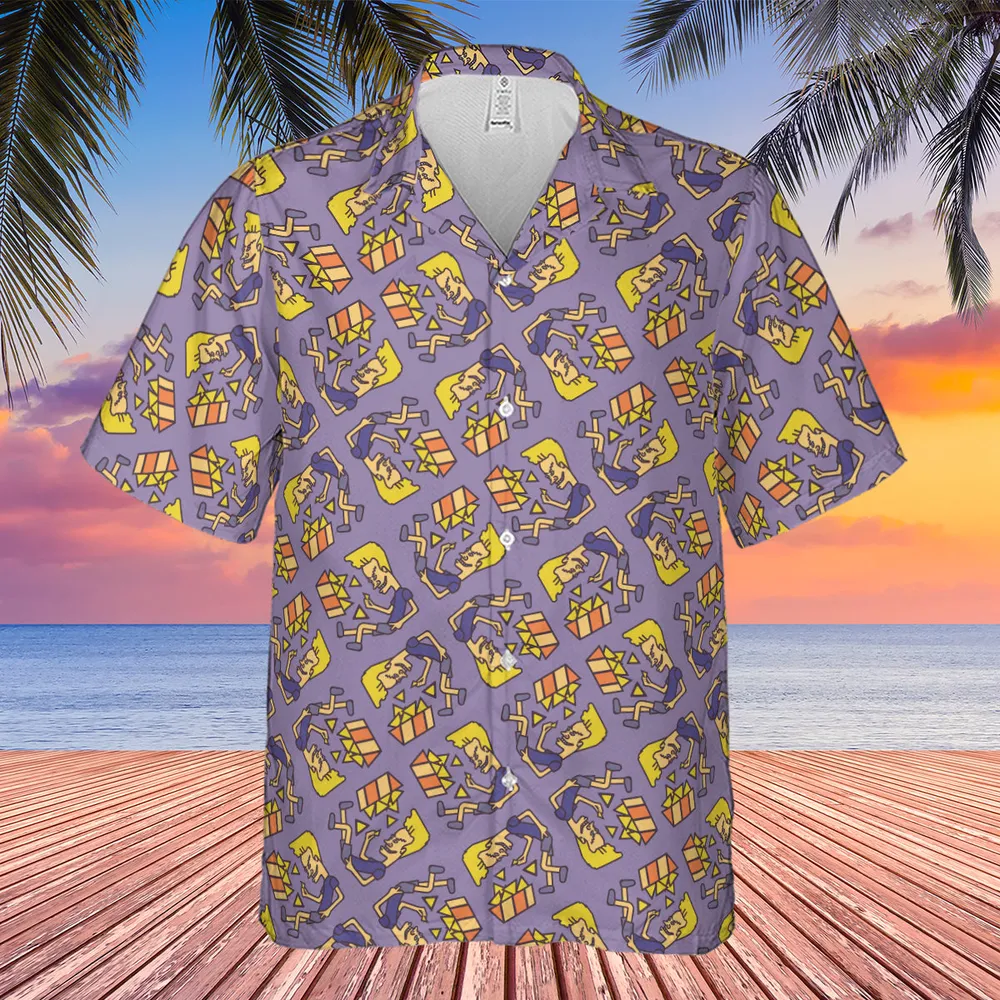 Nachos Rule Beavis and Butthead Hawaiian Shirt - 4