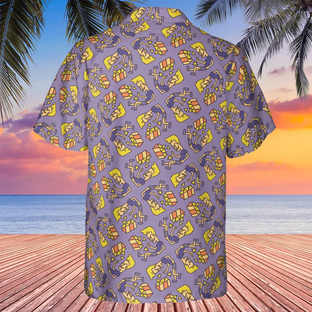 Nachos Rule Beavis and Butthead Hawaiian Shirt - 3