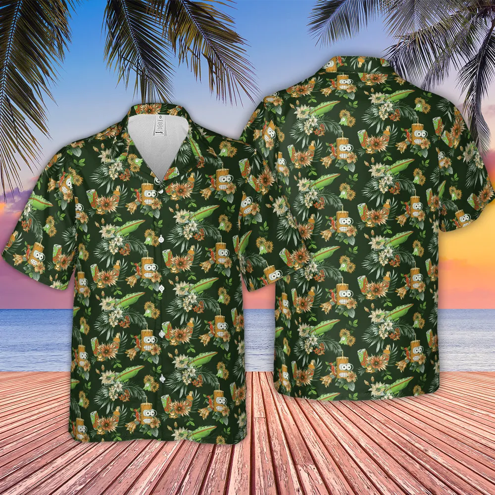 The Year 3000 Bender Futurama Hawaiian Shirt - 2