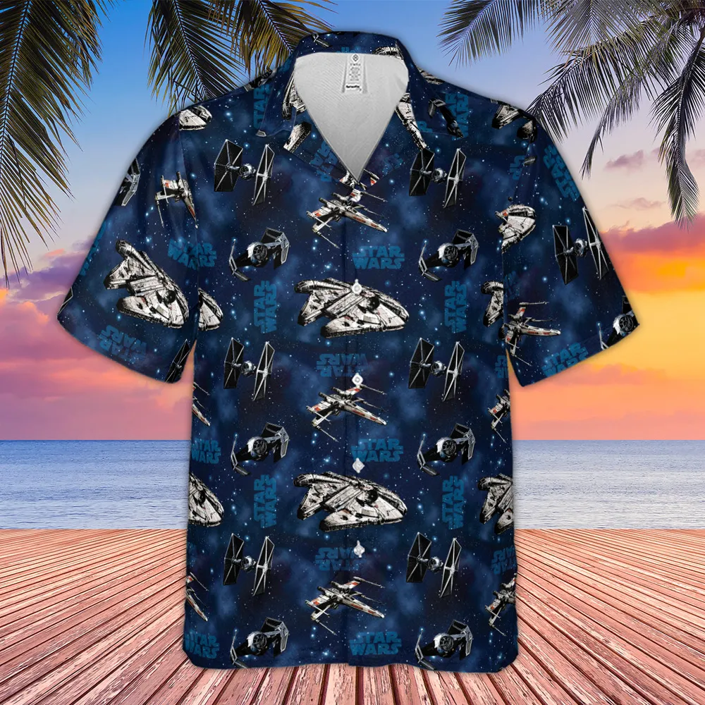 Star Wars Ships Pattern Hawaiian Shirt - 4
