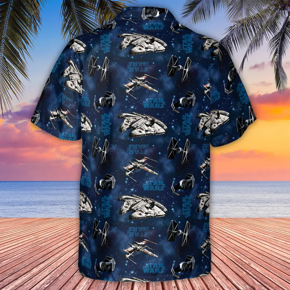 Star Wars Ships Pattern Hawaiian Shirt - 3