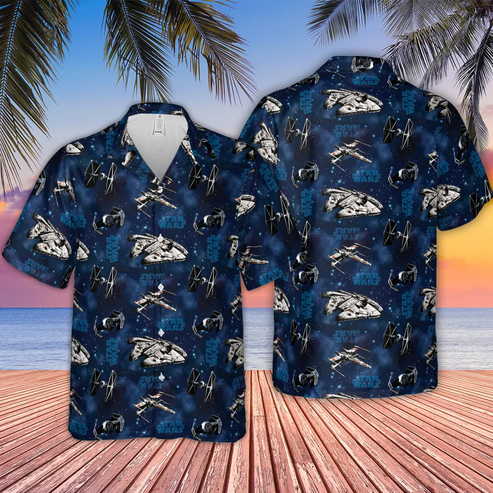 Star Wars Ships Pattern Hawaiian Shirt - 2
